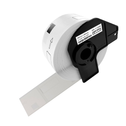 Etichete patrate DK-11221 albe 23 x 23mm suport plastic inclus compatibile Brother DK-11221 DK11221