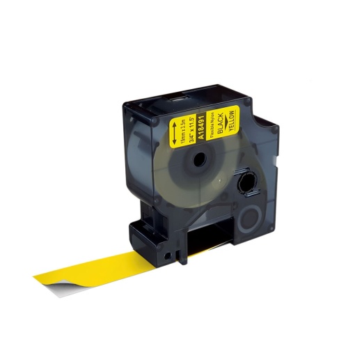 Etichete vinil galben 24mm x 5.5m compatibile Dymo 1805431