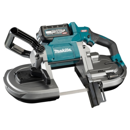 Fierastrau cu banda Makita XGT 40Vmax, 127 mm, livrat cu 2 acumulatori 4,0Ah