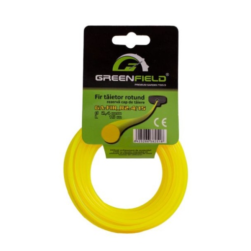 Fir nailon Greenfield GA-FIR_R2.4/15, profil rotund, 2.4 mm, 15 m