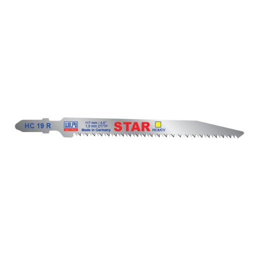 HC 19 R STAR Panza HCS/CV pentru fierastrau vertical, prindere T, pentru lemn / 5 bucati, DIM 117 x 10 x 1.45 mm