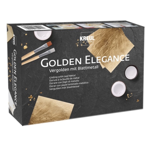 KREUL Gilding with Leaf Metal Set Golden Elegance