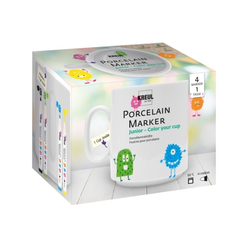 KREUL Porcelain Marker medium Junior Set Color your cup
