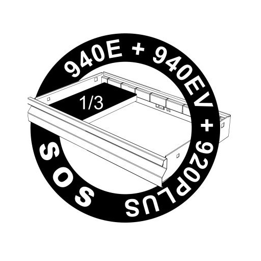 Modul Unior plastic pentru chei combinate cu clichet 188x364x30mm