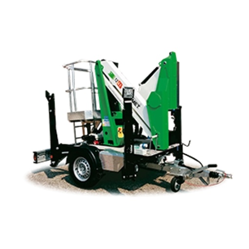 Nacela remorcabila cu brat telescopic COMET XTrailer 12 H lucru 12m L laterala 4.5m Sarcina 200KG
