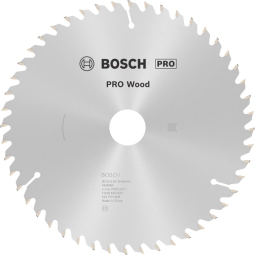 Panza fierastrau circular Bosch lemn, 210x30x2.8 mm, 48 dinti