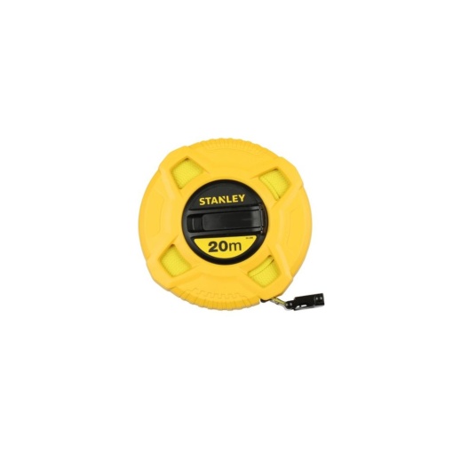 Ruleta Stanley inchisa standard cu banda fibra de sticla, 12.7mm, 20m