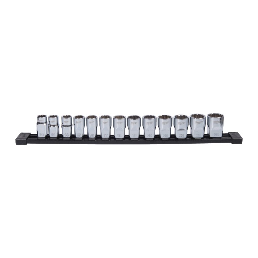 Set 13 chei tubulare scurte in 12 puncte Milwaukee 1/2", sistem metric