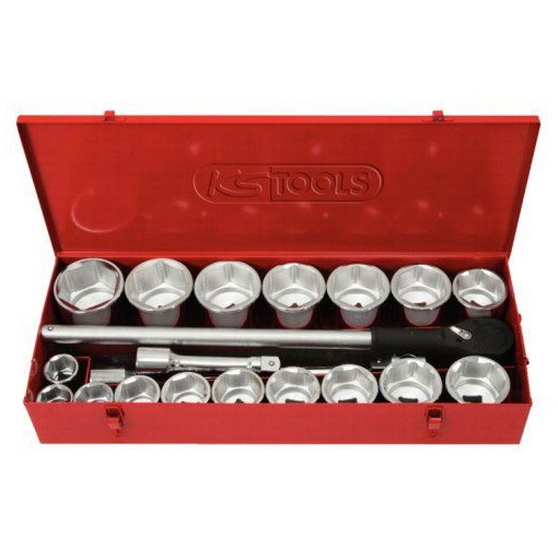 Set 22 chei tubulare 1" KS TOOLS, 36-80 mm