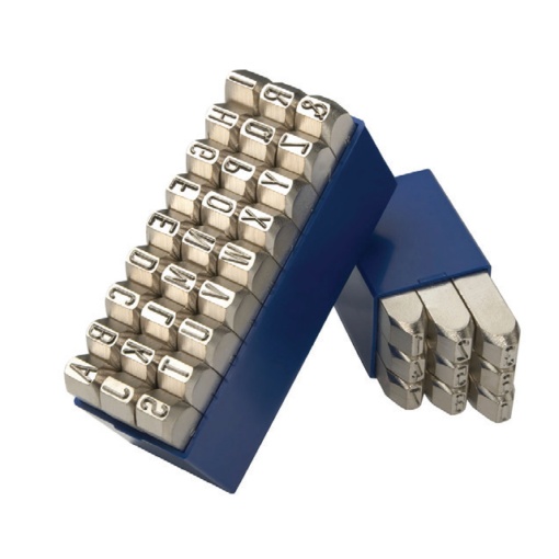 Set 27 poansoane litere mici HEIDENPETER 6 mm