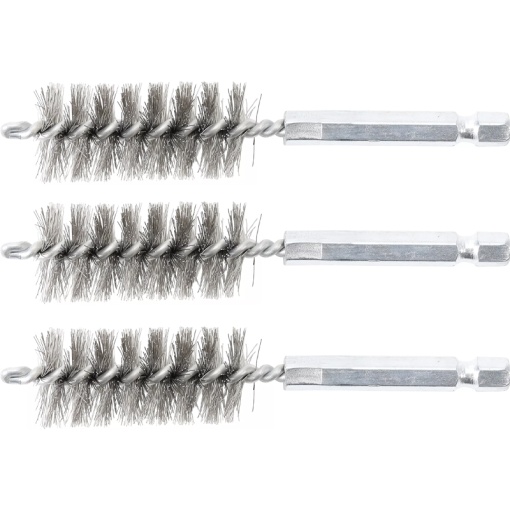 Set 3 perii rotative BGS Ø19mm, fir otel