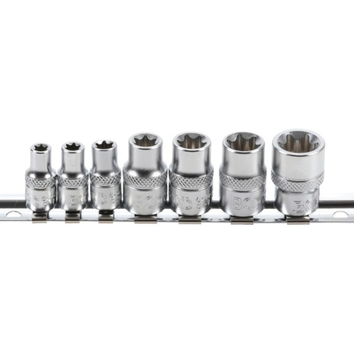 Set 7 chei stelate torx-negativ, 1/4" + 3/8", E6 - E16