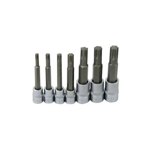 Set 7 piese profil torx lung Jonnesway RIBE 1/2"-3/8" М6-M14