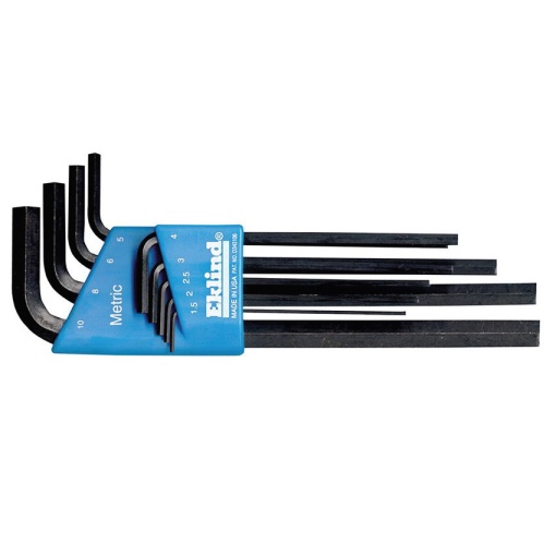 Set 9 chei locas hexagonal lungi in suport de plastic EKLIND 1,5-10 mm