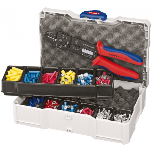 Set de sertizare KNIPEX pentru conectori de cablu 301 piese 0,5 – 6,0 mm²