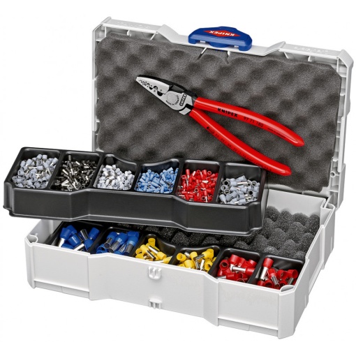 Set de sertizare KNIPEX pentru ferule - 1191 piese - 0,25 – 16 mm²