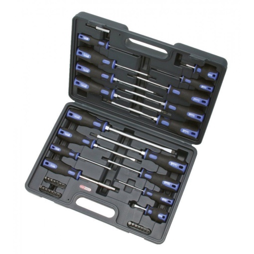 Set de șurubelnițe și biți, ERGOTORQUEplus KS TOOLS, 39 de piese