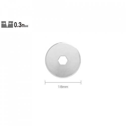 Set RB18-2 - lame japoneze rotunde de 18 mm, 2 bucati, Olfa