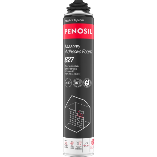Spumă adezivă de zidărie pentru pistol PENOSIL Masonry Adhesive Foam 827, 750 ml