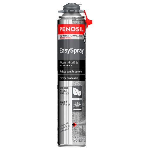 Spumă termoizolantă pulverizabilă PENOSIL EasySpray, 700 ml