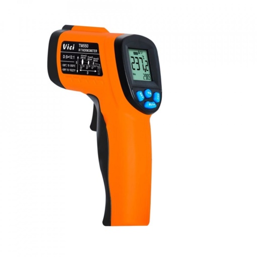 Termometru TM550 cu infraroșu și fascicul laser, măsurare suprafețe