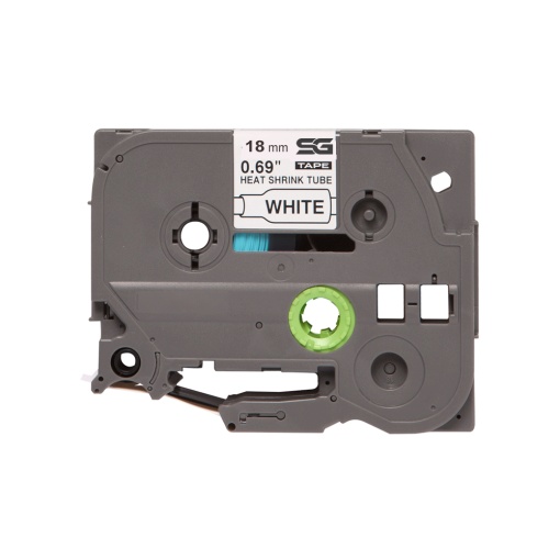 Tub termocontractabil compatibil Brother HSe-241, 18mmx1.5 m negru alb
