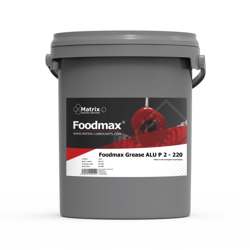Unsoare alimentară pe bază de îngroșător complex de aluminiu și ulei sintetic - Foodmax Grease ALU P 2 - 220
