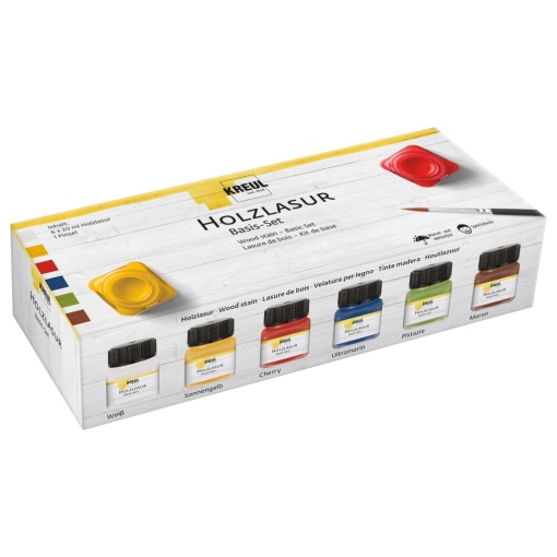 Vopsea acrilică lemn Kreul Basic 6/set