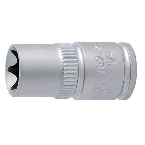 189/2 Capete chei tubulare cu profil TX interior Unior 1/4", DIM E11