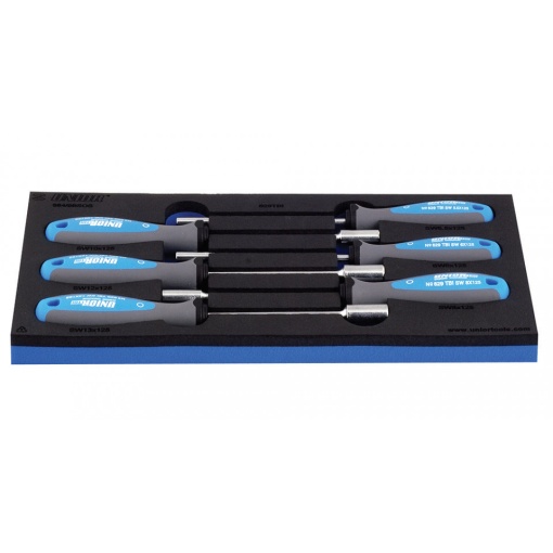 964/9BSOS Set de capete chei tubulare cu maner TBI in modul SOS / 6 piese - 621063 5.5-13 mm