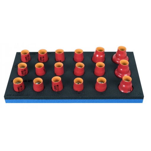 964VDE5 Set de capete chei tubulare izolate la 1000 V in modul SOS, DIM 8 - 32 / 18 piese - 621790