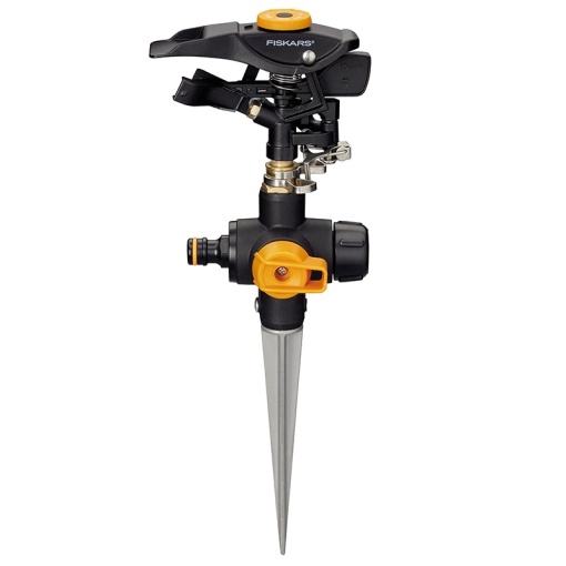 Aspersor pulsator cu tarus, sistem On/Off, capacitate de irigare de peste 500 mp