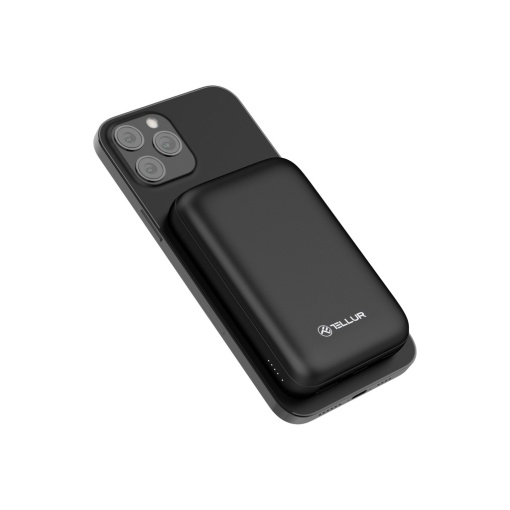 Baterie externă Tellur Compact Pro WPD101 10000mAh QC3.0 22.5W+PD20W+Qi 15W, compatibil MagSafe