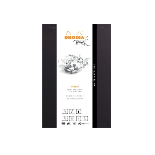 Blocnotes capsat, grafic, A4+ (21 x 31,8 cm), 50 file, portrait Rhodia Touch Layout