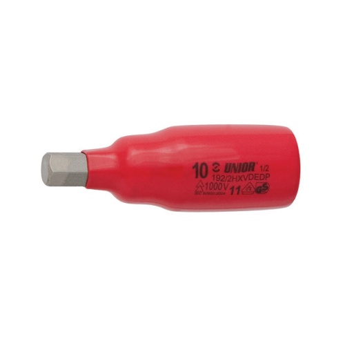 Cap cheie tubulara cu cap hexagonal Unior 192/2HXVDEDP 1/2" izolata la 1000 V, DIM 5