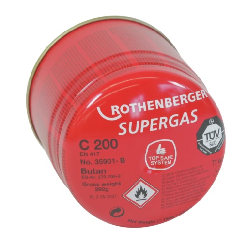 Cartus de gaz cu valva supergaz Rothenberger C200 B