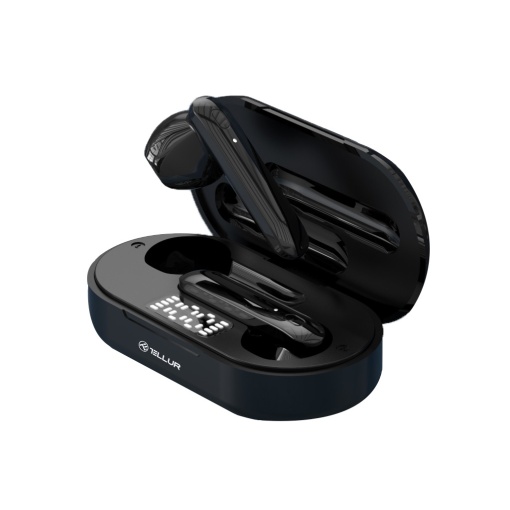 Căști Bluetooth Tellur Flip True Wireless, negru