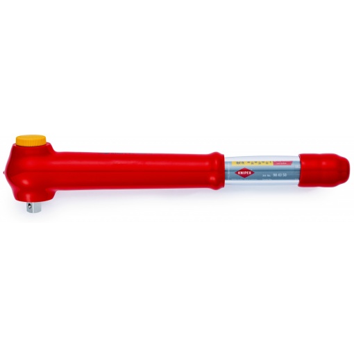 Cheie cu clichet cu element rectangular la exterior Knipex, comutabil 385 mm (carton cu autoservire/în blister)