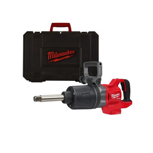 Cheie de impact 1″ ONE-KEY™ M18 FUEL™ cu mâner-D, cuplu ridicat, inel de fixare și gât lung M18 ONEFHIWF1D-0C, neechipat, valiza, cuplu 2576 Nm