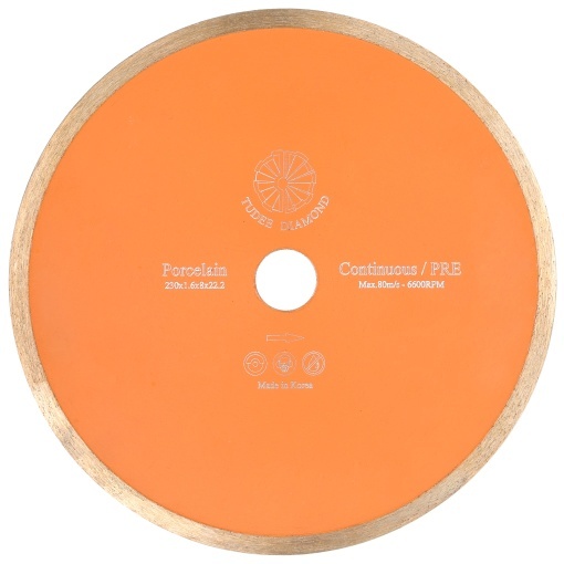Disc diamantat Tudee debitare portelan, premium, 230x22.2x8x1.6mm
