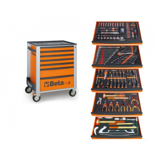 Dulap mobil cu 7 sertare si 251 scule tinichigerie C24S/7-251