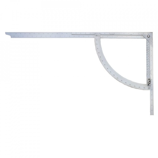 Echer cu raportor Alpha Mikro de 210x455 mm