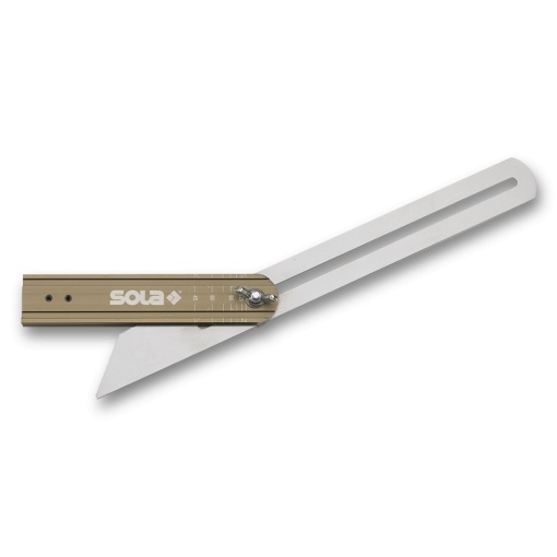 Echer / vinclu reglabil, cu marcaj pentru unghiuri, Sola VSTG 200mm