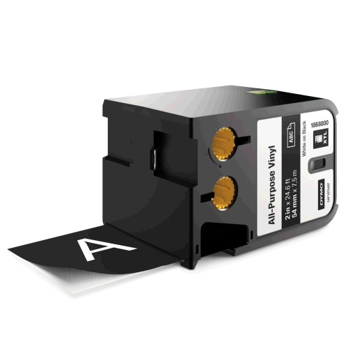 Etichete industriale vinil 54mm x 7m alb negru DYMO XTL 1868800
