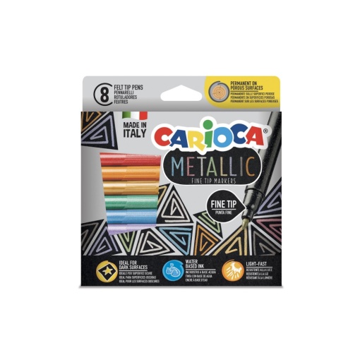 Fineliner Metalic Carioca 8/set