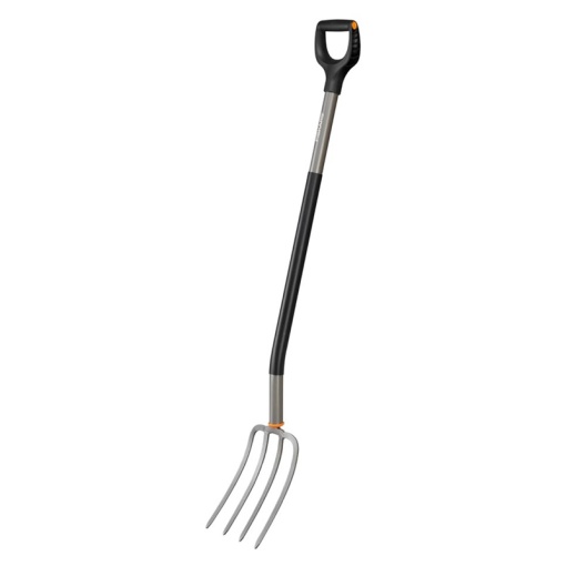 Furca pentru sapat/afanat material vegetal, 2.0 kg, maner 1230 mm, Fiskars Ergonomic