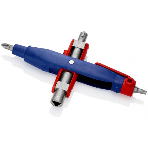 KNIPEX 00 11 07 Cheie pentru tabloul de comandă cu ştift pentru tablouri de comandă şi sisteme de închidere uzuale 145 mm (carton cu autoservire/în blister) 3-9 mm