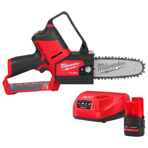 M12FHS-251 Fierastrau cu lant M12 Milwaukee, sina de 15 cm, echipat cu incarcator si acumulator