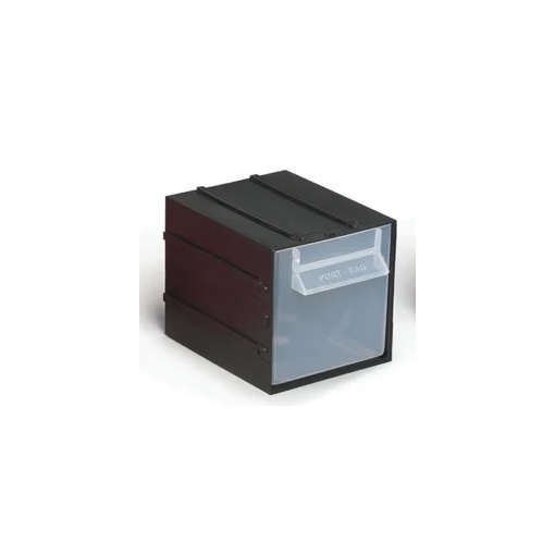 Modul plastic cu capac Port-Bag 110x140x110mm negru