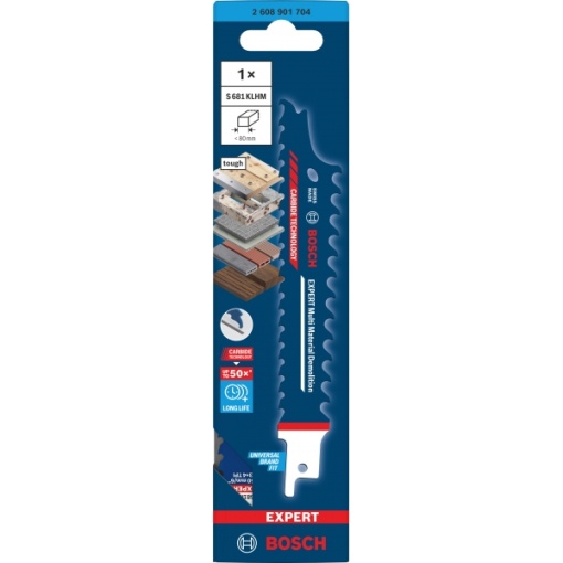 Panza fierastrau sabie Bosch CT, 150 mm, 3+4 dinti/inch, dantura standard